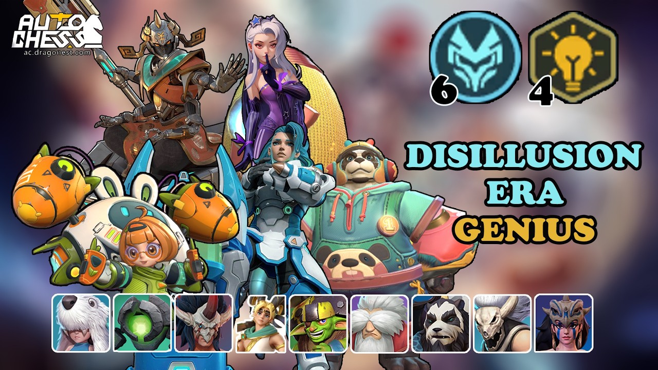 DRODO BRAWL MODE - 🚀💡6 DISILLUSION ERA 4 GENIUS • AUTO CHESS