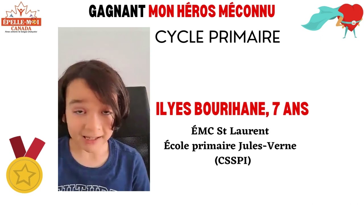 Mon H&eacute;ros M&eacute;connu cycle primaire 1