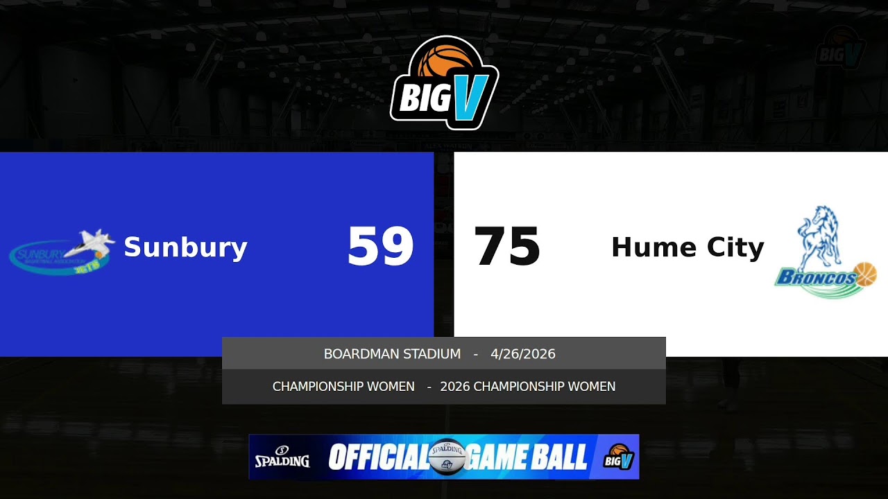 Big V - Champ Women - Sunbury vs Hume City - Round 4