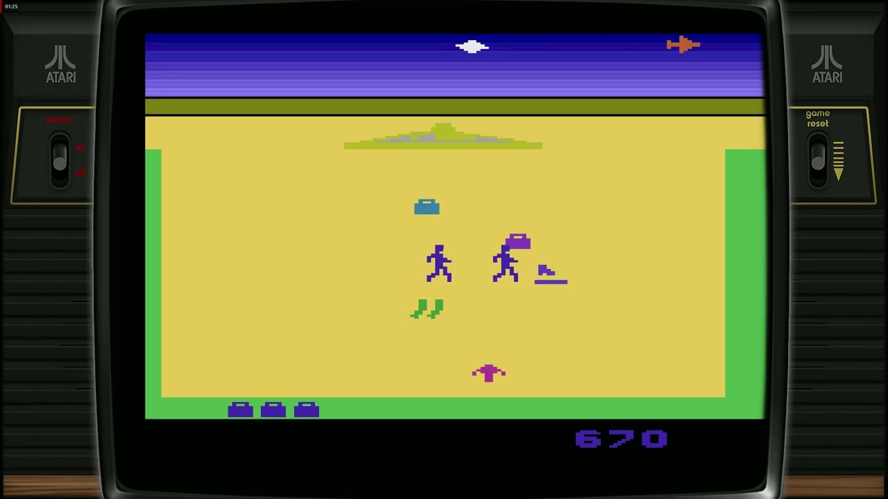 Lost Luggage (1982) Atari 2600 Gameplay | Catch the Chaos at the Airport
