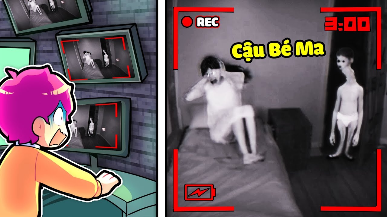 HIHA PHÁT HIỆN TRONG NHÀ CÓ CẬU BÉ MA VÀO LÚC 3 GIỜ SÁNG TRONG MINECRAFT*HIHA CẬU BÉ MA 🤣😱