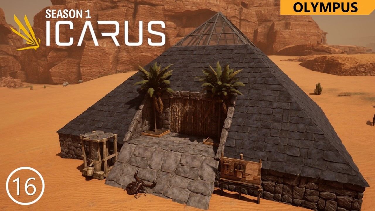 My Pyramid Base & Multi-Biome Operations - Episode 16 (Icarus: Season 1 - Olympus)