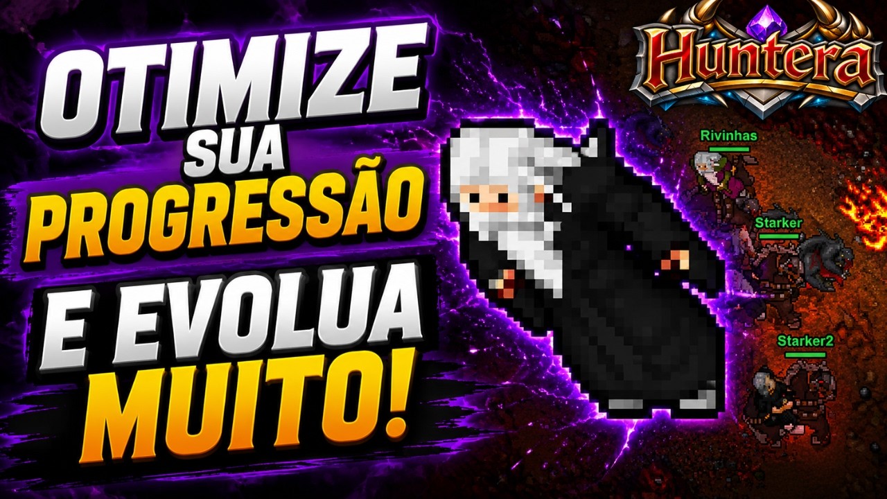 Huntera - OTIMIZE sua Progress&atilde;o e Evolua MUITO com essas dicas! Tutorial Guia - Tibia Idle RMT OT