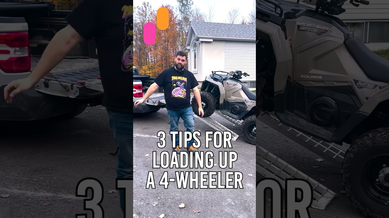 Here's 3 great tips for loading your ATV into a truck with ramps! 