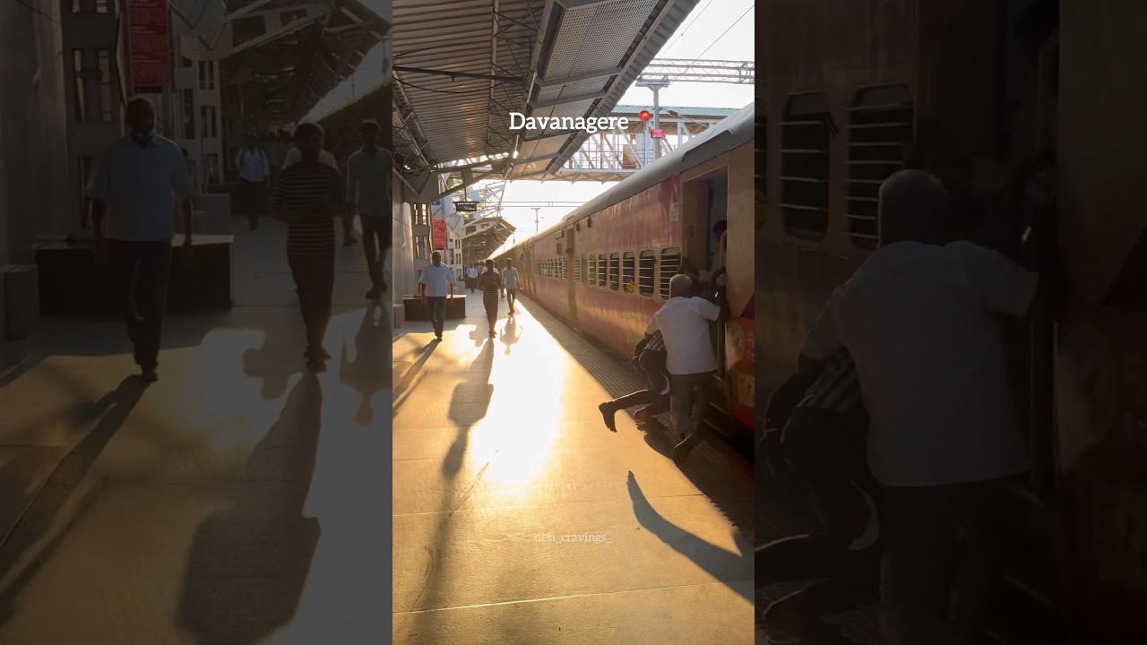 Today's incident at Railway station Davangere💔 #railway #safety #alert #dvg #davanagere #karnataka