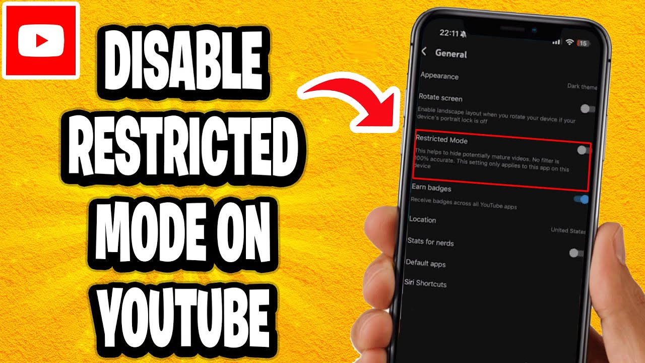Как отключить ограниченный режим на YouTube