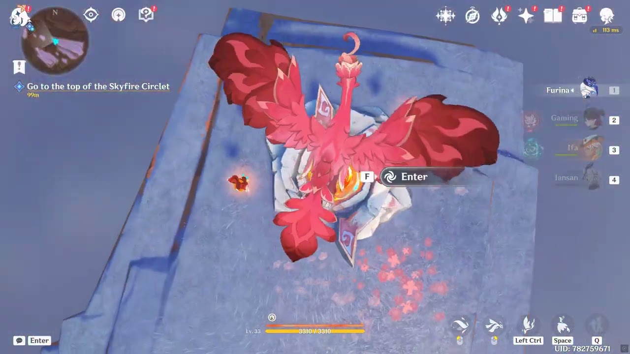 Genshin Impact Natlan Topside Mountainside Volcano Teleporter I + Story