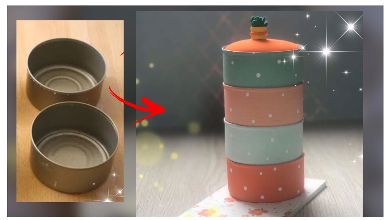 Súper idea con latas de atún recicladas #joyero #latas #manualidadesconreciclaje #diycrafts