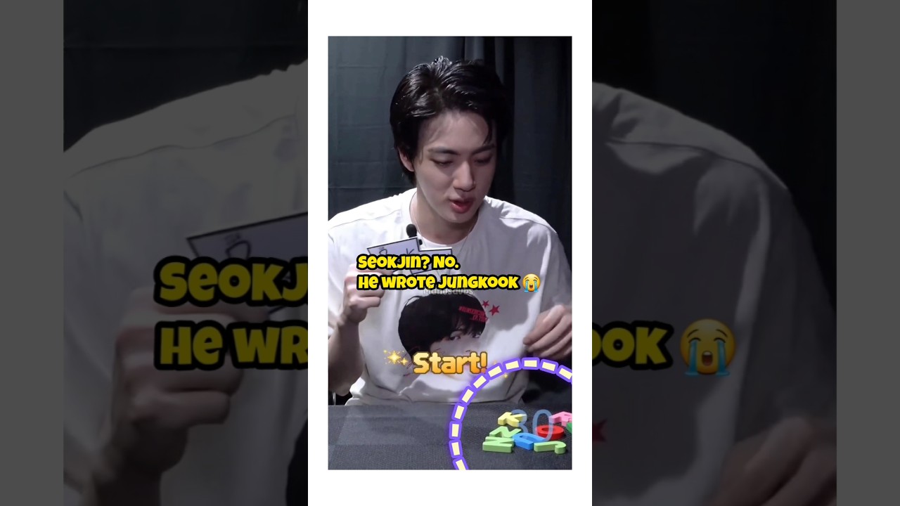 jin had one job… but ended up with Jungkook 