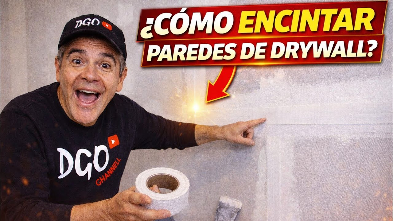 Como encintar drywall, gypsum, panel yeso, compaund