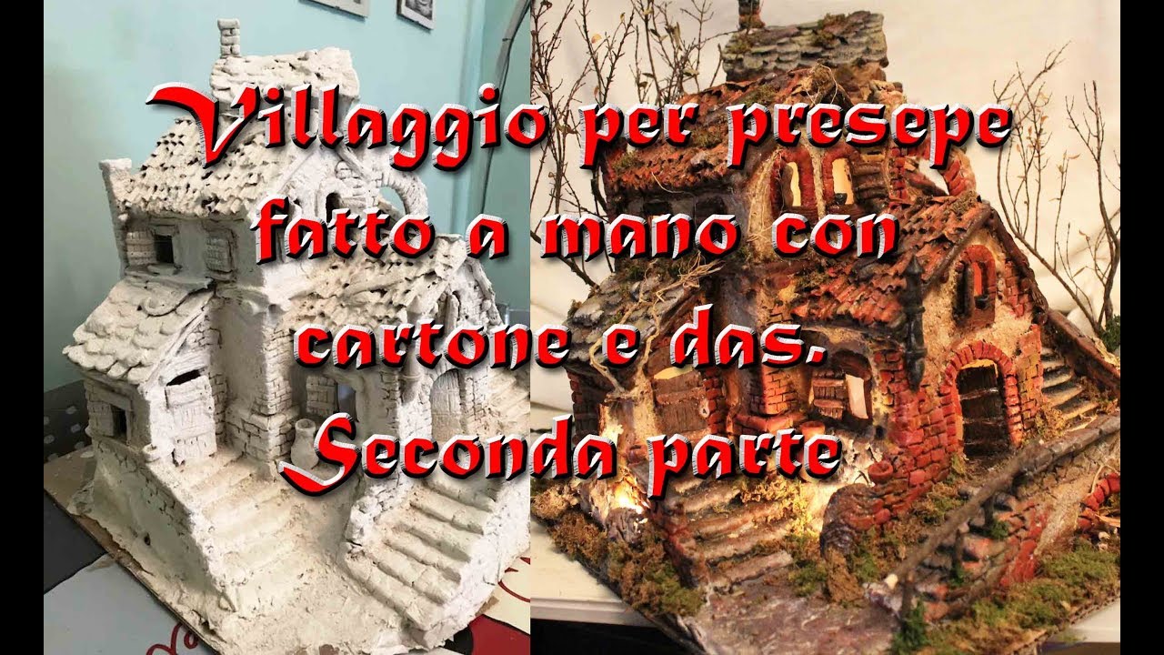 villaggio per presepe in cartone e das  2parte
