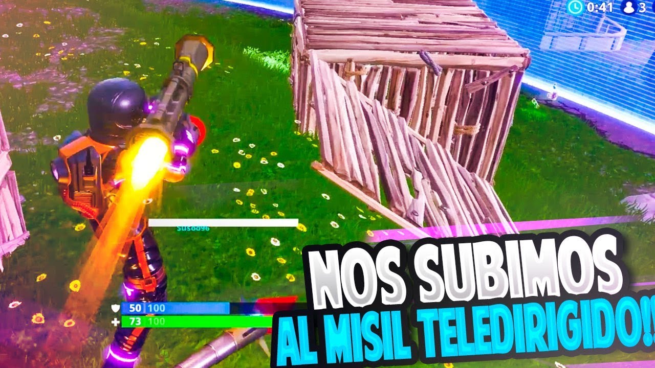 NOS SUBIMOS AL MISIL TELEDIRIGIDO!! | FORTNITE: Battle Royale | Rubinho vlc
