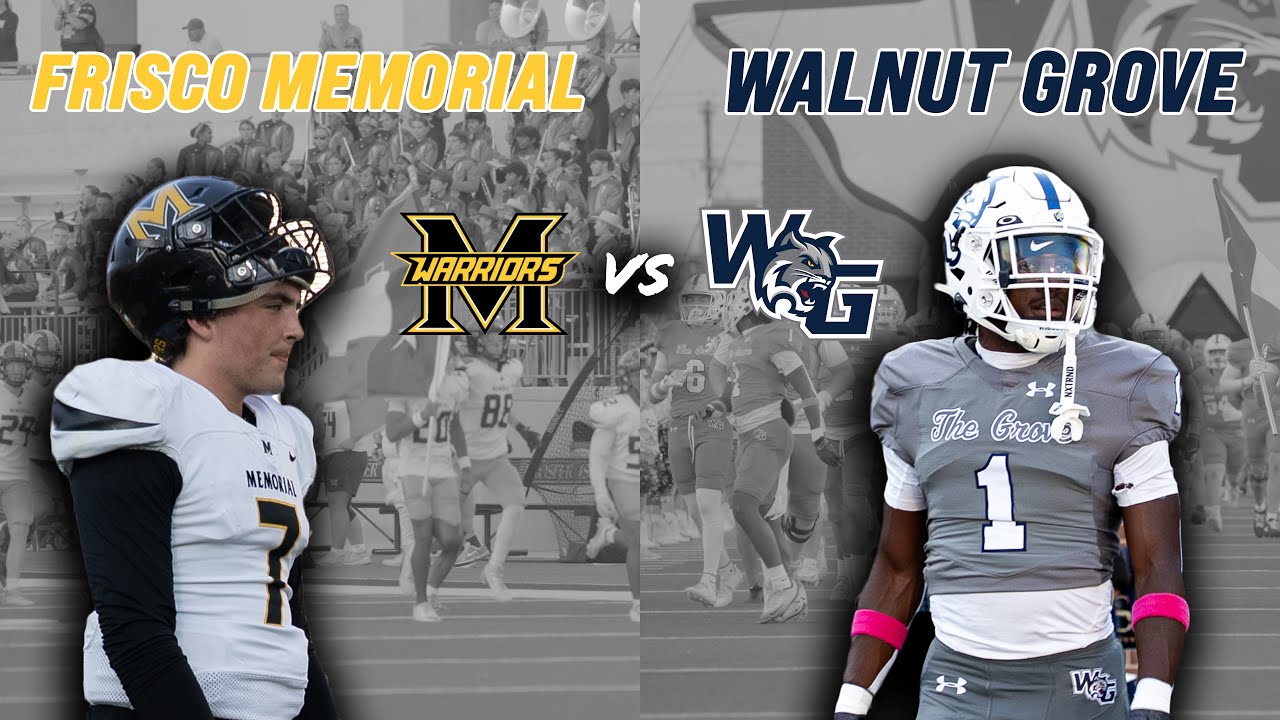 Frisco Memorial vs #7 Prosper Walnut Grove 5A DII DFW DISTRICT MATCH-UP CAM NEWTON IS HIM‼️ #txhsfb
