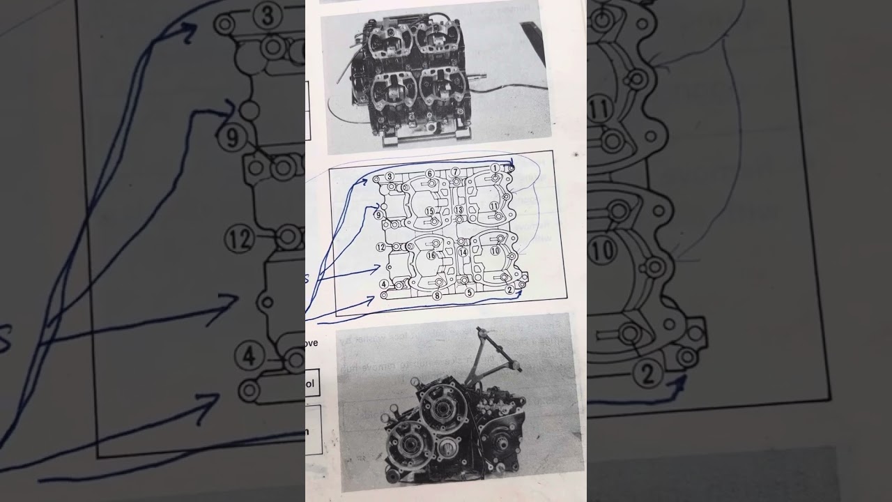 RG500 Rebuild splitting cases - top bolts