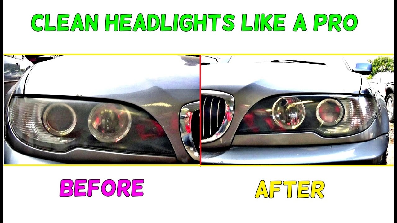 BMW E46 HOW TO MAKE HEADLIGHTS CLEAR LIKE NEW BMW E46