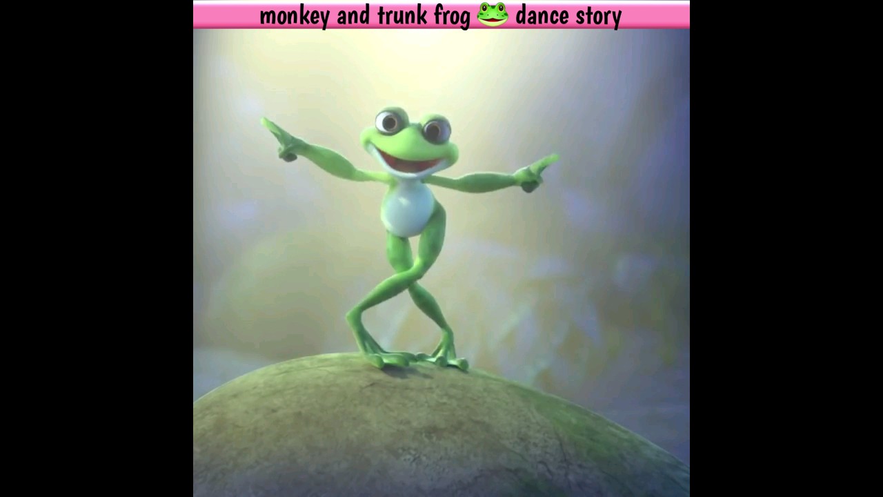 Monkey and Trunk Frog Dance Adventure: A Jungle Tale#shorts