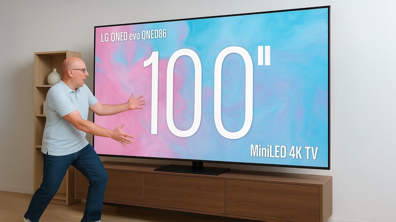 WOW! LG QNED evo AI QNED86 100 Zoll TV 4K Fernseher MiniLED - So f&uuml;hlt sich Heimkino auf 2,54 m an!🤩