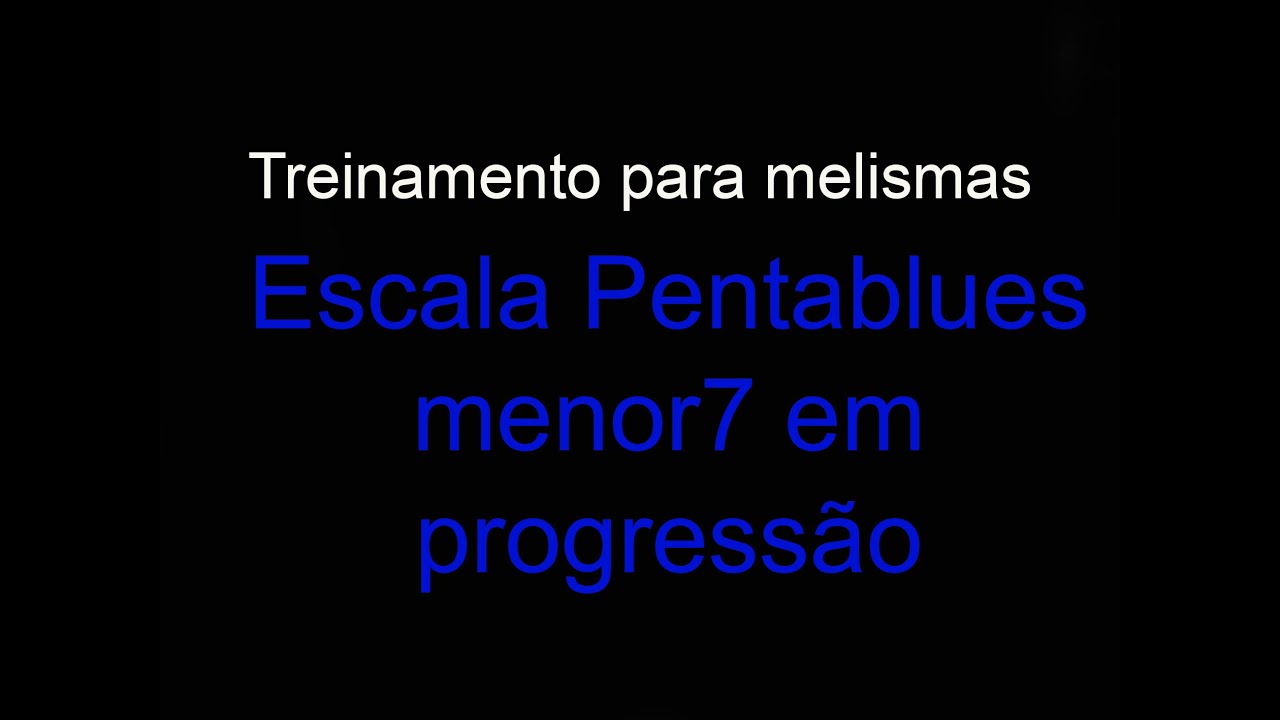 Escala Pentablues Menor7 #escalas #melisma