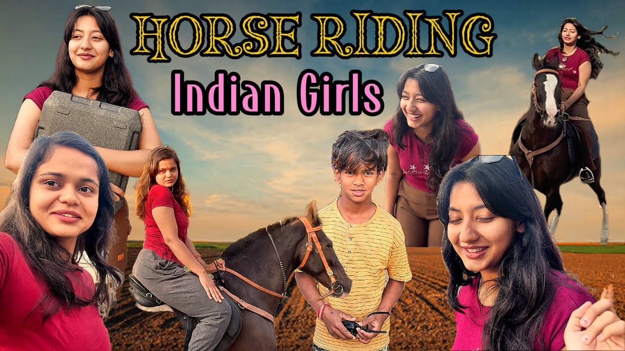 Indian Girls Riding Horses || Learning Horse Riding || Our New Hobby