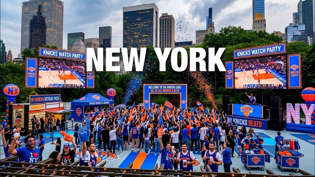 New York City LIVE Manhattan Knicks Final Game 4 Watch Party Central Park (June 10, 2026)