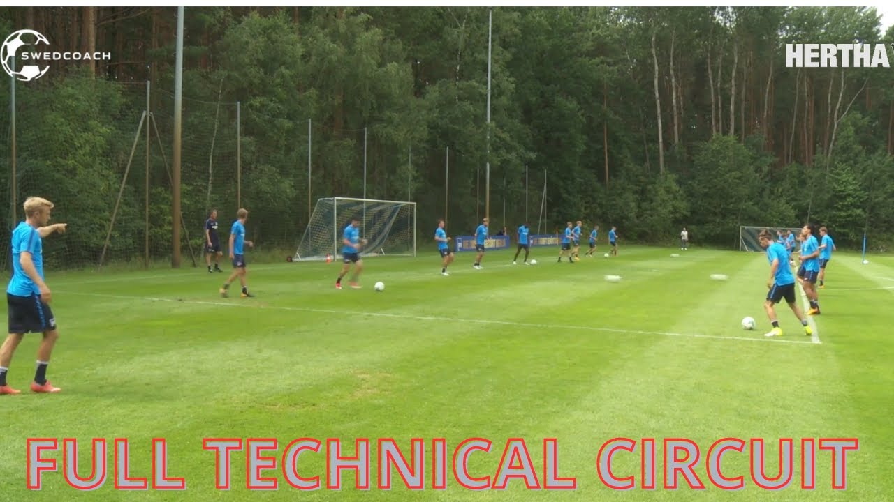 Hertha  Berlin  -  Complete Technical Soccer Circuit｜Soccer Passing & Soccer Ball Mastery