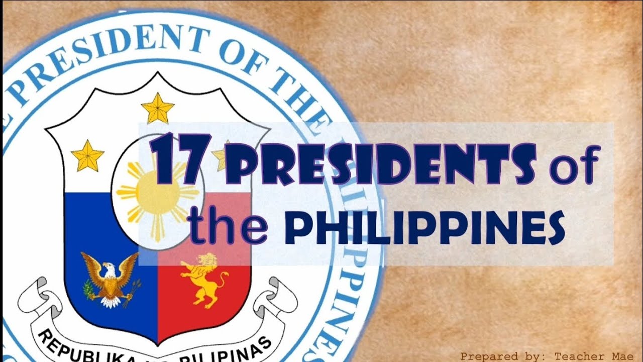 🇵🇭THE 17 PRESIDENTS OF THE PHILIPPINES