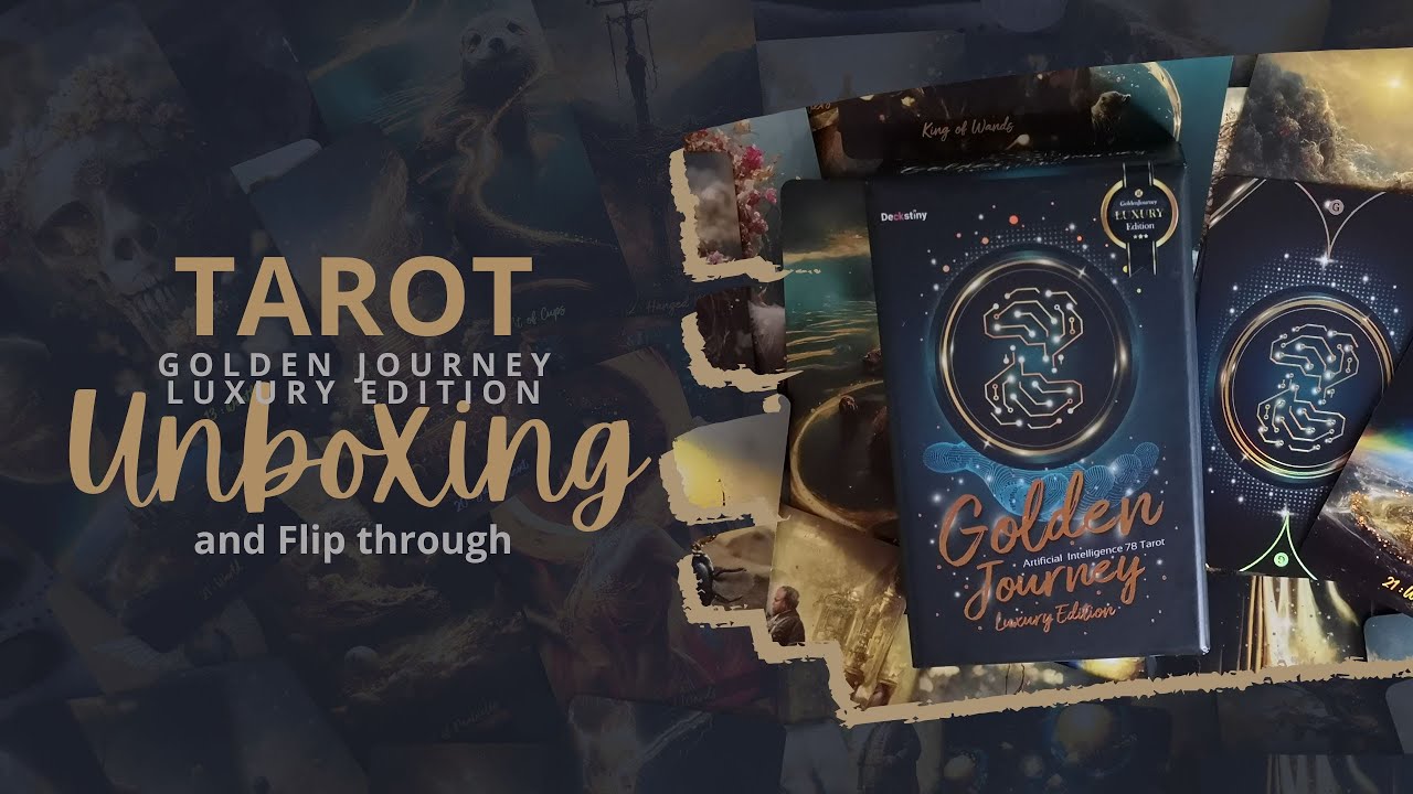 Kickstarter arrival! Unboxing and flip through of the Golden Journey Tarot