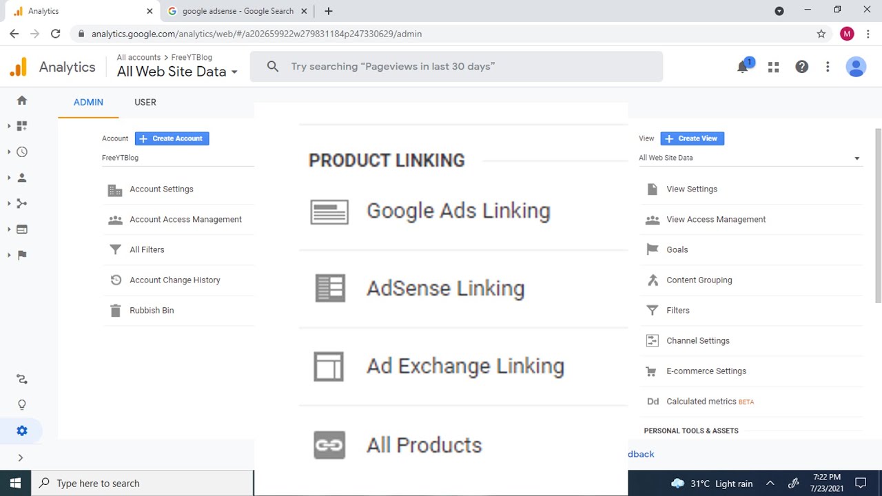 Как связать Google AdSense с Google Analytics