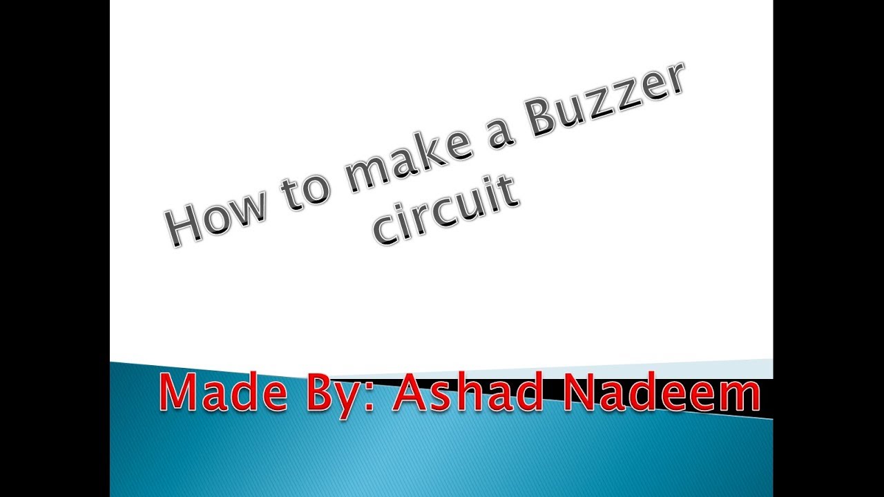 Buzzer Round quiz Circuit