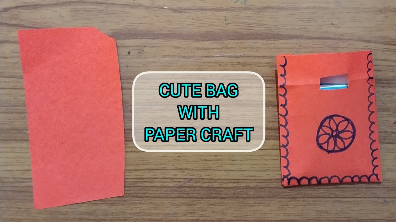 How to make back with paper!! Bag making tutorial for kids