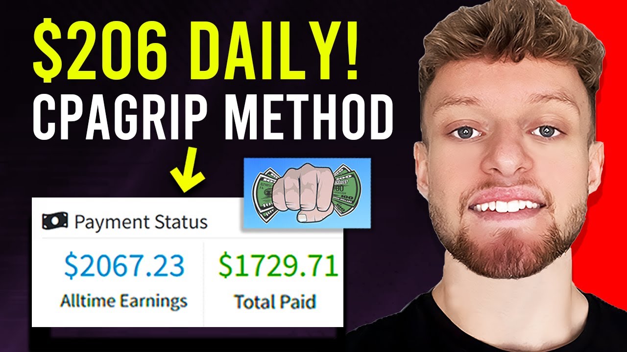 CPAGrip Tutorial 2023 ($206+ DAILY) CPA Marketing For Beginners