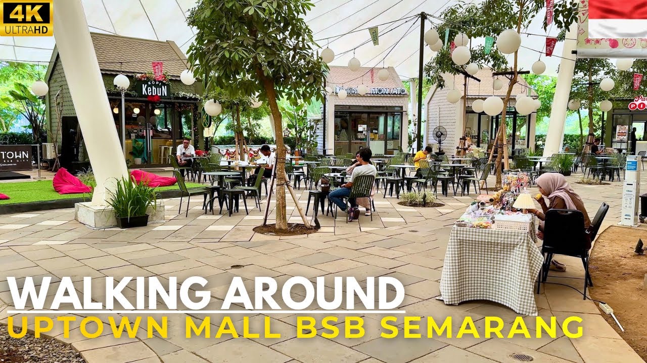 4K Walking Around Uptown Mall BSB Semarang | Quiet Luxury in a Peaceful Place
