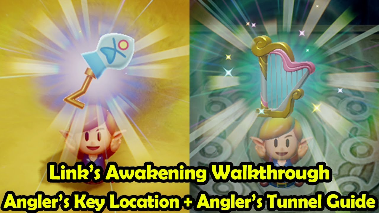 Angler's Tunnel Walkthrough + Angler Key Location - The Legend of Zelda Link's Awakening (Switch)
