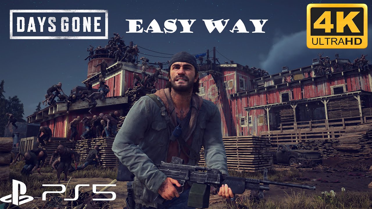Days Gone - Clear the Horde (Zombies) At The Old Sawmill [PS5 4K ULTRAHD]