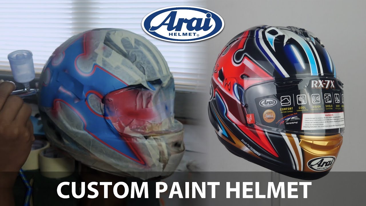 How to Paint Nakano Shuriken Gold | Arai RX-7X