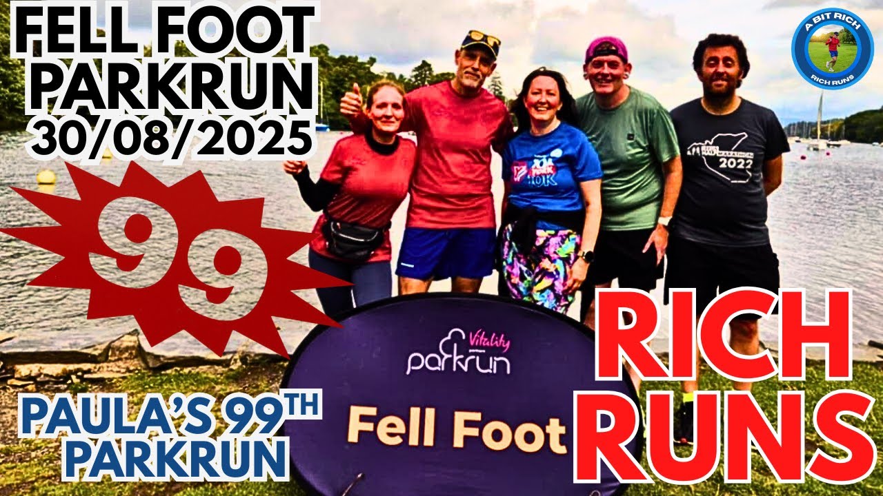 RICH RUNS  - PAULA'S 99TH PARKRUN AT FELL FOOT PARKRUN - 30/08/2025 -