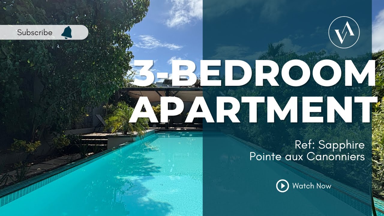 Pointe aux Canonniers - Beautiful 3-bedroom apartment on the ground floor