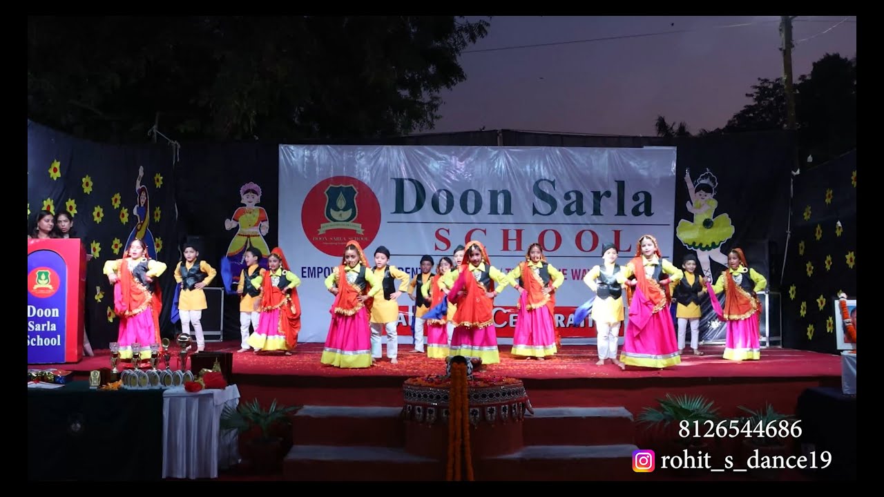 CUTE GARHWALI DANCE BY KIDS ON CREAM PAUDRA & HEY MADHU SONG | DOON SARLA SCHOOL DEHRADUN | ROHIT