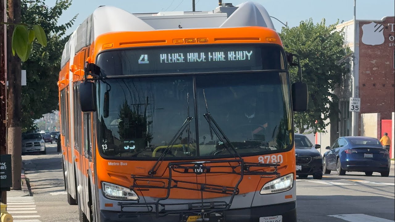 Metro xn60 new flyer on metro 4 bus number #8780 