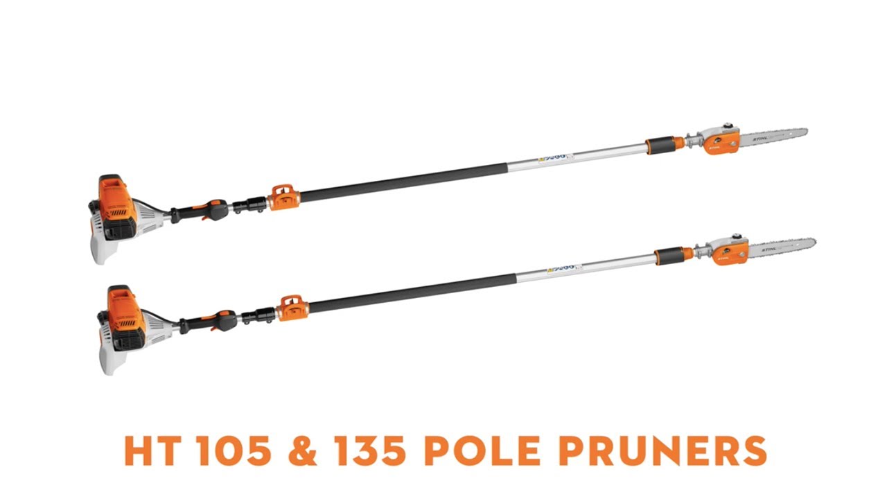 Бензиновые высоторезы STIHL HT 105 и 135 | Телескопические высоторезы | STIHL GB