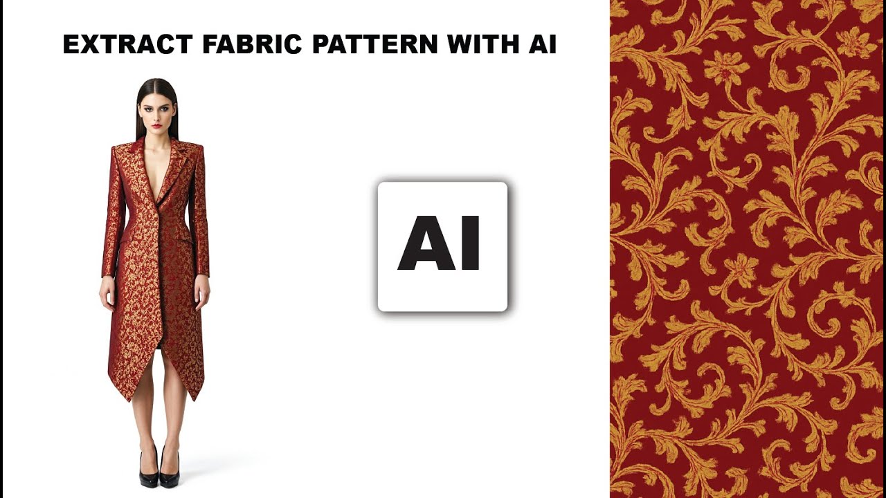 Turn a Design into a Fabric Textile Pattern with AI - Isolate a Fabric from an Image