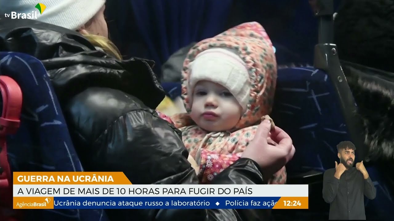 Moradores da Ucrânia enfrentam longas viagens para fugir da guerra