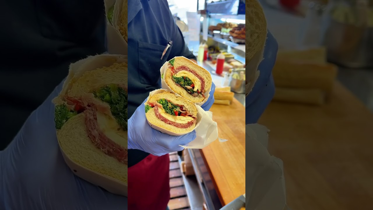 THE BEST MOZZARELLA IN NYC | DEFONTE&rsquo;S SANDWICH SHOP #italianfoodie #italianstyle