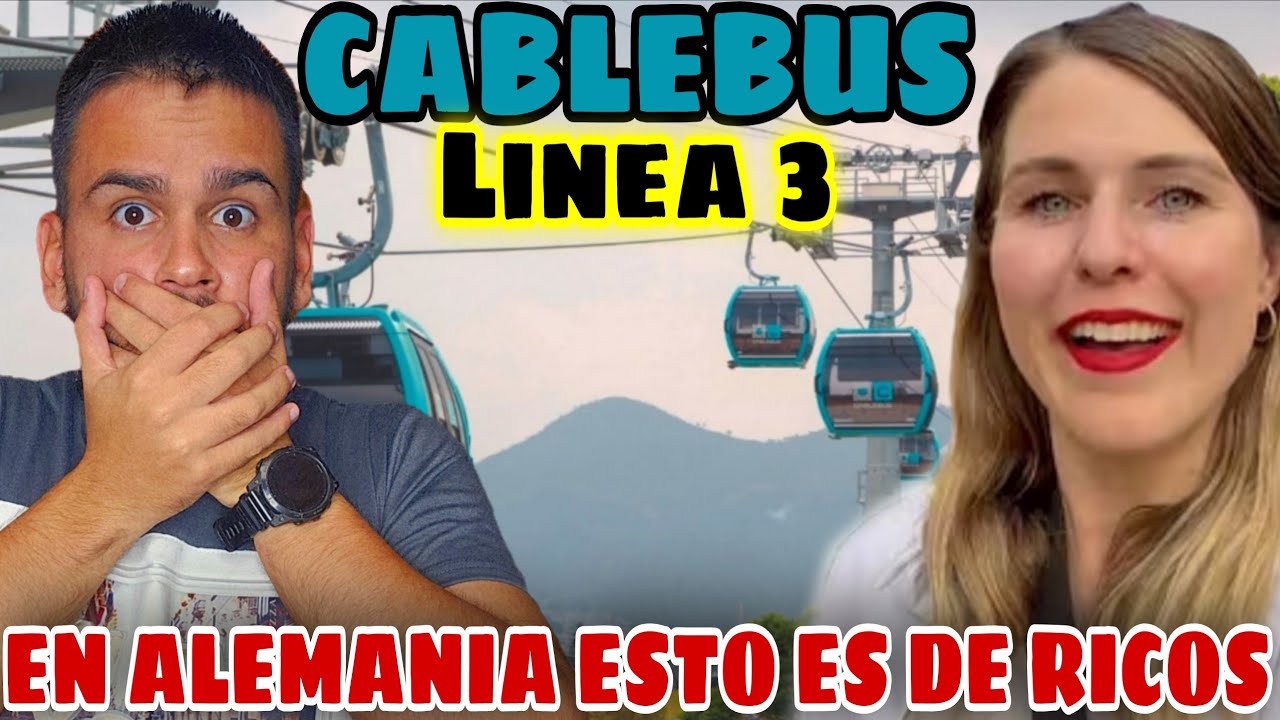 ALEMANA🇩🇪 VIAJA *por 1ra vez* en su VIDA en el CABLEBUS🚋 de CDMX y se QUEDA PERPLEJA😱 con TODO