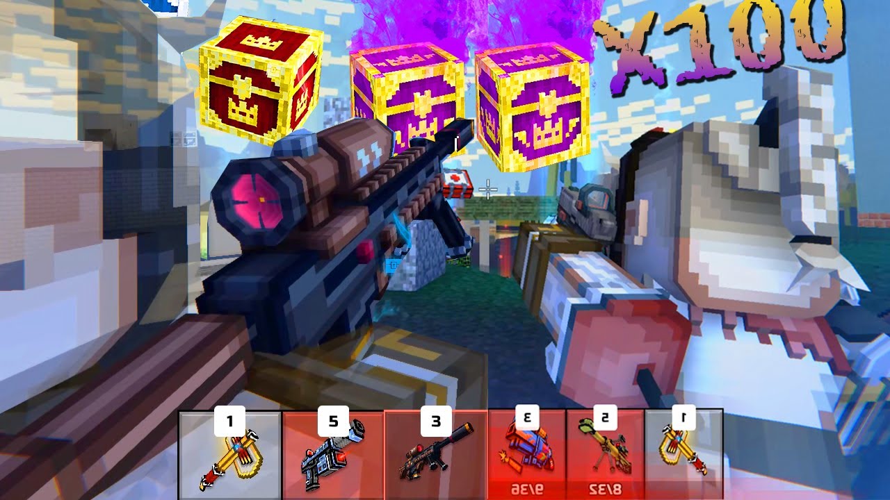 Insane Golden Chests Only Win in Pixel Gun 3D Battle Royale 2025 Mad Max Update