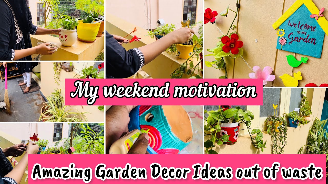 Balcony Decoration Ideas out of waste|DIY Balcony Makeover ideas 2023
