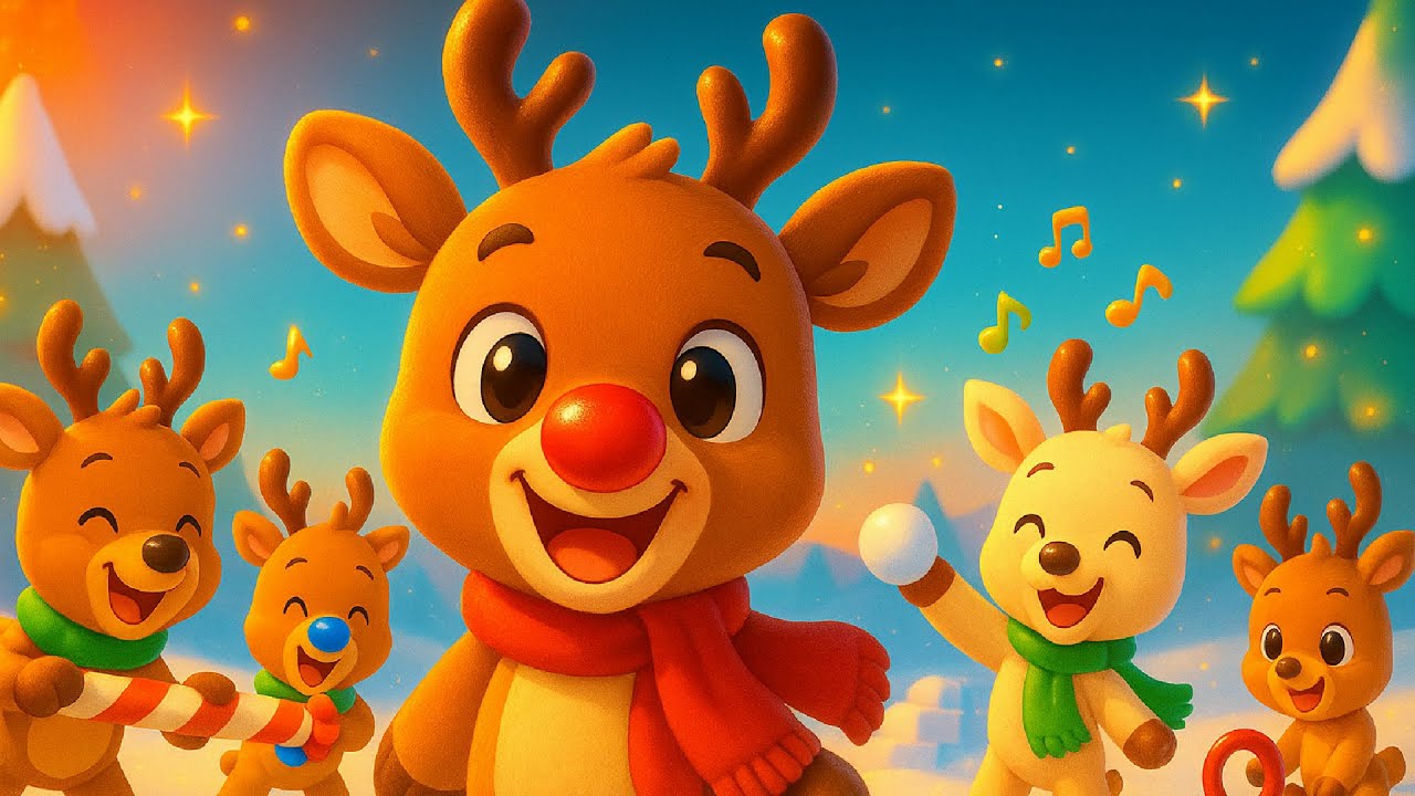 Το Μουσικό Παιχνίδι του Ρούντολφ 🎵 | Χριστουγεννιάτικο Τραγούδι by BrightTales