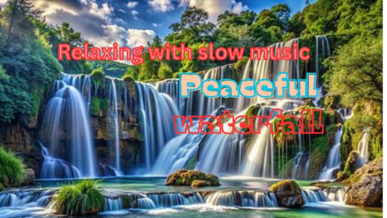 Relaxing Nature Sounds 🌿 Peaceful Waterfall for Deep Sleep, Stress Relief & Meditation❤️