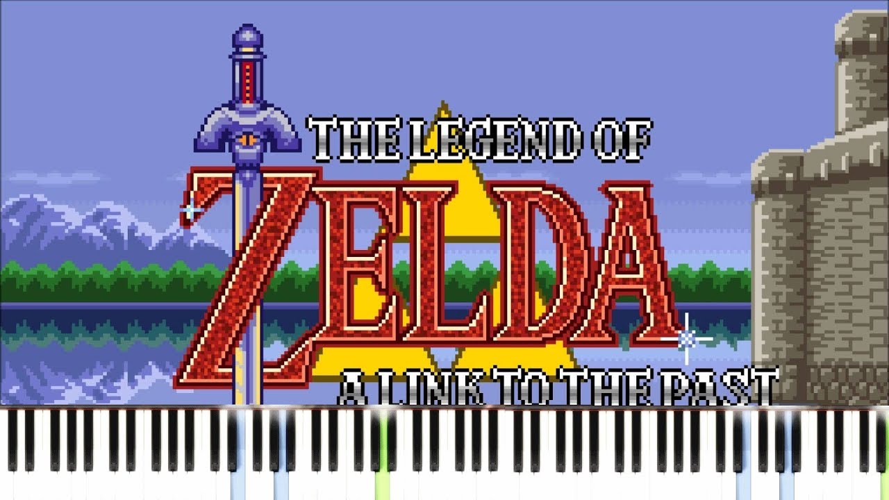 Zelda (SNES) - Hyrule Castle Music [Easy Piano Tutorial] // Synthesia