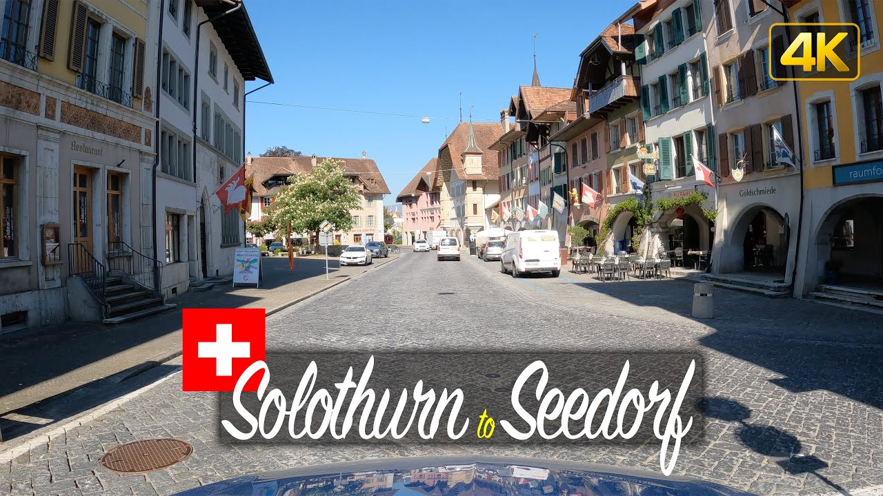 Driver's View: Driving from Solothurn to Seedorf, Switzerland 🇨🇭